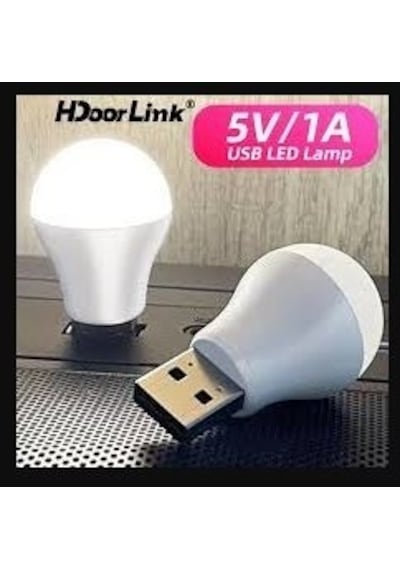 Powermaster Pm-20920 5 Volt 1 Amper Usb Led Lamba Beyaz Taşınabilir Usb Ampul
