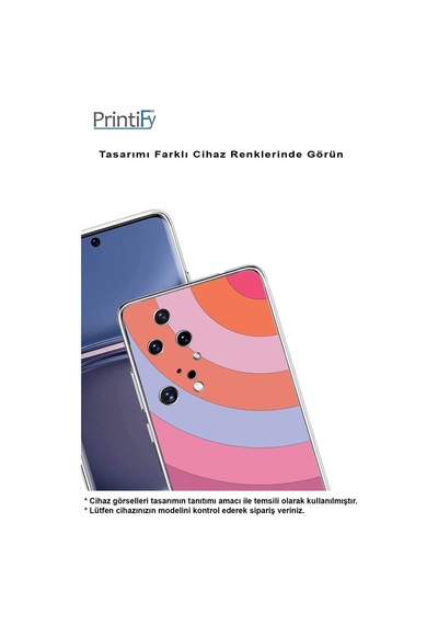 Huawei Y6 Pro 2019 Kamera Korumalı Kapak Renk Cümbüşü Tasarımlı Şeffaf Kılıf