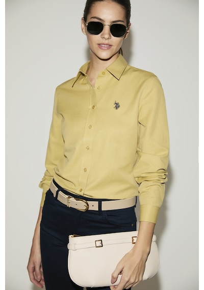 U.S. Polo Assn. U.s. Polo Assn. Kadın Gömlek Basic 50324791-vr235 Yag Yesılı