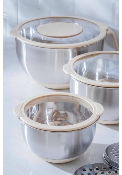 Focus Pro Karıştırma Ve Saklama Kabı Seti Inox