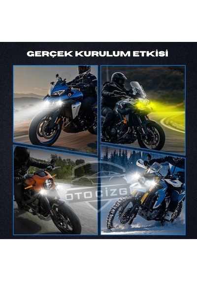 2 Adet Mini Led Spot Sis Farı Csp Lensli 6000k Beyaz 3000k Amber Motosiklet Yardımcı Farı