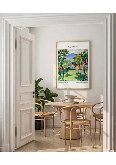 Çerçevesiz Poster August Macke Tegernsee Manzarası