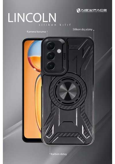 Muratech Newface Xiaomi Redmi Note 12 Pro 4g Kılıf Lincoln Silikon - Siyah