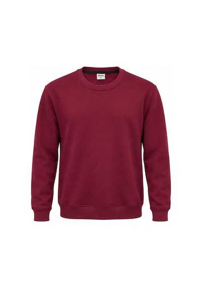 Basic Bisiklet Yaka Relaxed Regular Erkek Sweatshirt - 7773 Bordo