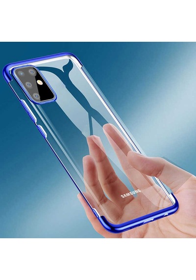 Galaxy S20 Plus Kılıf Zore Dört Köşeli Lazer Silikon Kılıf