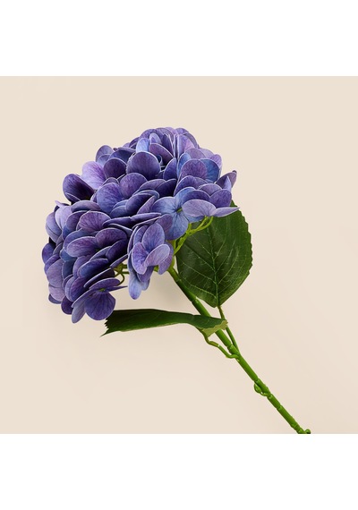 Deco Ortanca Yapay Dal Çiçek - Mor - 66 Cm Çok Renkli