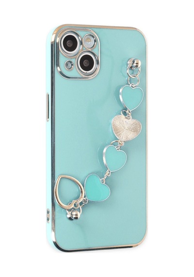 Apple iPhone Uyumlu 14 Plus Kılıf Esila Silikon - Su Yeşili Bz8683140433048