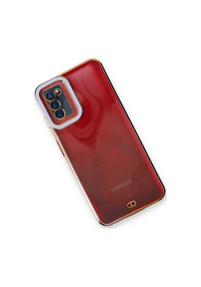 Gees Global Samsung Galaxy A03s Kılıf Liva Lens Silikon - Lila Gbzs