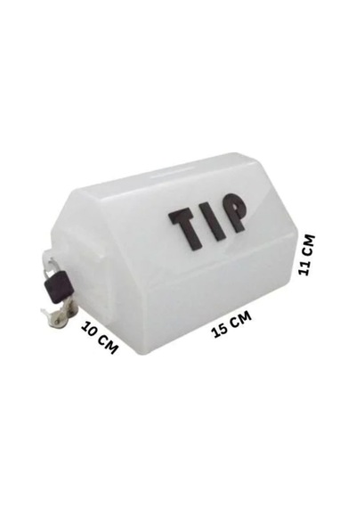 Beyaz Tipbox Bahşiş Kutusu 15x10xh11cm