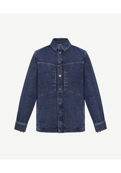 Yargıcı Dikiş Detaylı Denim Ceket 25yeck5006x 515 Mavi