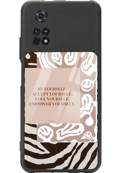 Poco M4 Pro Emoji Zebra Tasarımlı Glossy Telefon Kılıfı Çok Renkli