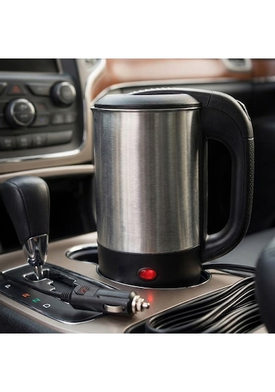 Yek Outdoor 24v Araç İçi Su Isıtıcı Kettle 800 Ml Paslanmaz Çelik