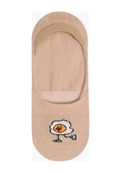 Brz Kids Hamburger Desenli Erkek Çocuk Babet Çorabı 3Lü Set