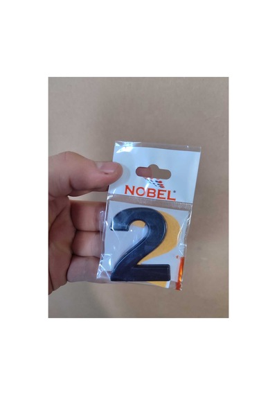 Yapışkanlı Kapı Numarası Kapı No Siyah Küçük Boy 50 Mm 5cm Siyah Renk Numaralar 1 Adet 2 2