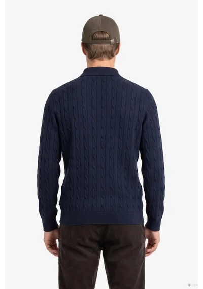 Nautica Erkek Lacivert Regular Fit Triko Kazak-24803