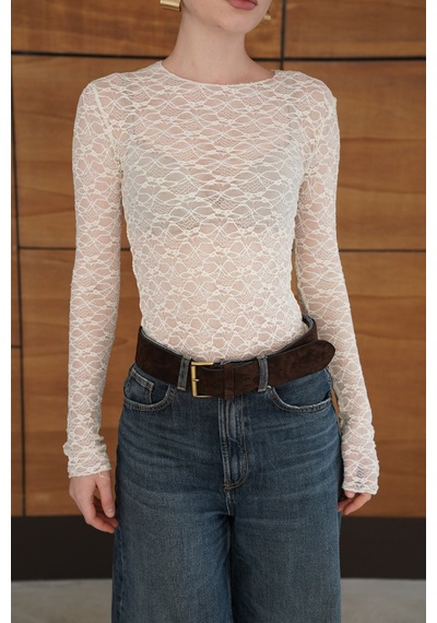 Verymoda Dantel Bluz F2092 Krem