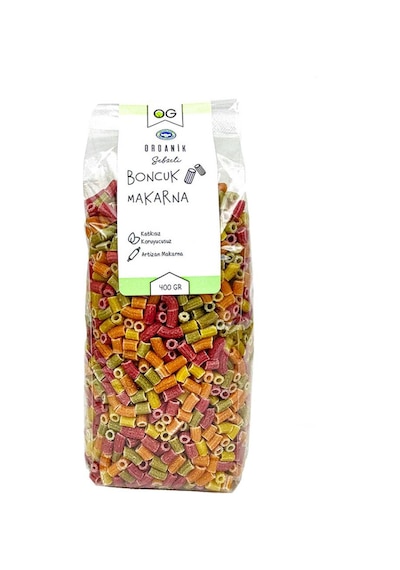 OG natural Organik Sertifikalı Sebzeli Artizan Boncuk Makarna 400 G