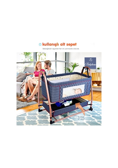 Baby Home 505 Maya Anne Yanı Bebek Sepeti Sepet Beşik (479399989)