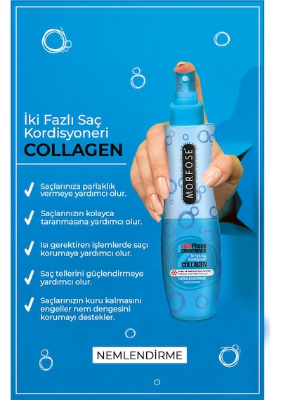 Morfose Collagen Çift Fazlı Fön Suyu 240 ML