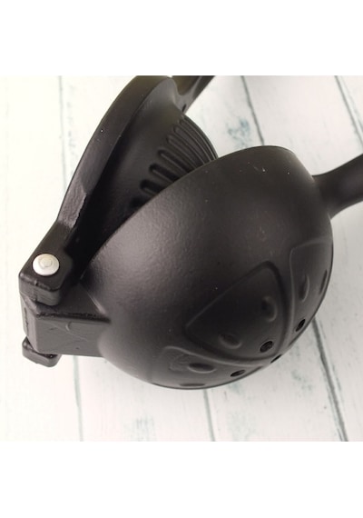 Anushka Home Lüx Demir Döküm Limon Sıkacağı Limon Presi Büyük Boy 24 Cm, Siyah Metal Naranciye Döküm Diğer
