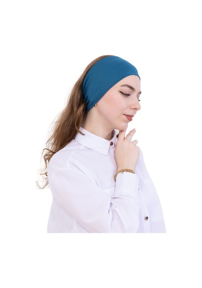Modish Group Kadın Tesettür Bandana Penye Kaymaz Hazır Şal Eşarp Altı Bone Rahat Kullanım Turkuaz