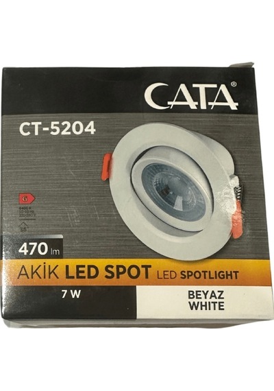 Cata Ct-5204 7w 6400k Beyaz Işık Akik Sıva Altı Led Spot 4 Adet