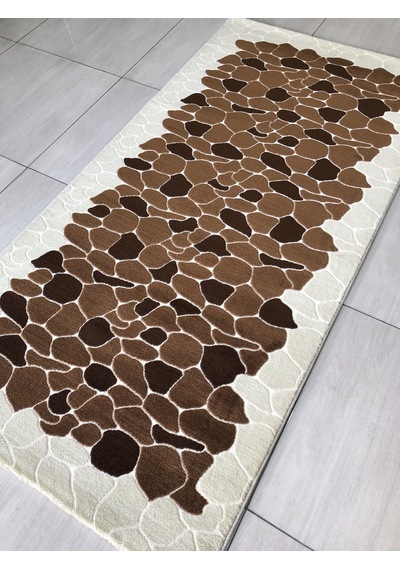 Saray Halı Klasik 10698 V 100X200 Kahve Krem 2 Metre Yolluk !