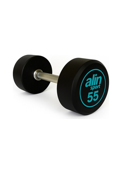 Alin Sport 55 Kg Kauçuk Kaplı Profesyonel Olimpik Dumbbell Dambıl