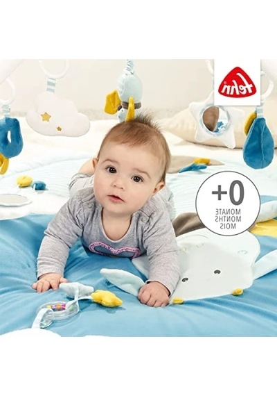 3 Boyutlu Aktivite Battaniyesi Ve Oyun Matı - Mavi Kale