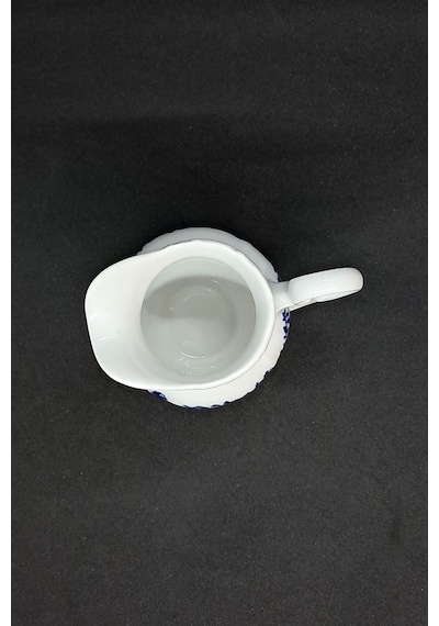 Weimar Porzellan Kobalt Mavi Vintage Orta Boy Sütlük 170 Ml Çok Renkli