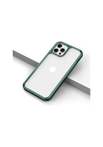 Apple Uyumlu iPhone 12 Pro Kılıf Zore Roll Kapak Koyu Yeşil