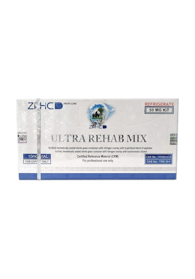 Zphc Ultra Rehab Mix 50 Mg Bpc-157 5 Mg + Tb-500 5 Mg 5 Vials 10 Mg