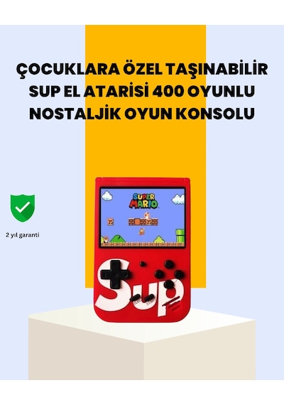 Mey İthalat 400 Oyunlu Taşınabilir Retro El Konsolu