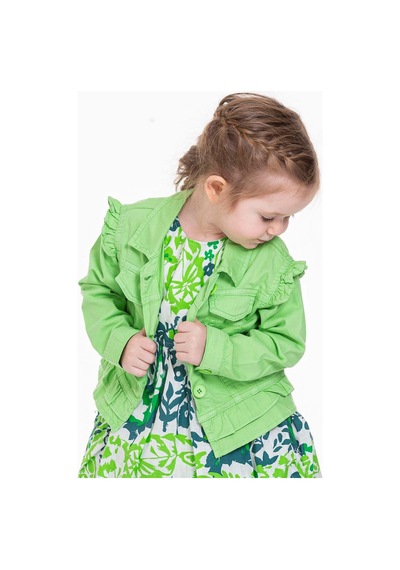Xo Kids Kız Fırfırlı Gömlek 9-36 Ay Yaş 34709 Yeşil