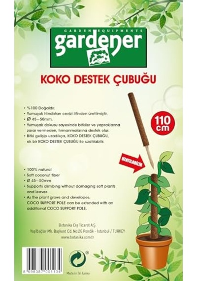 Kks110 Koko Sarmaşık Çubuğu - 110 Cm