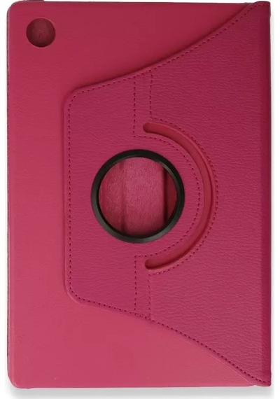 Newface Samsung Galaxy Tab A9 Plus Kılıf 360 Tablet Deri Kılıf - Pembe Tablet Kılıfı