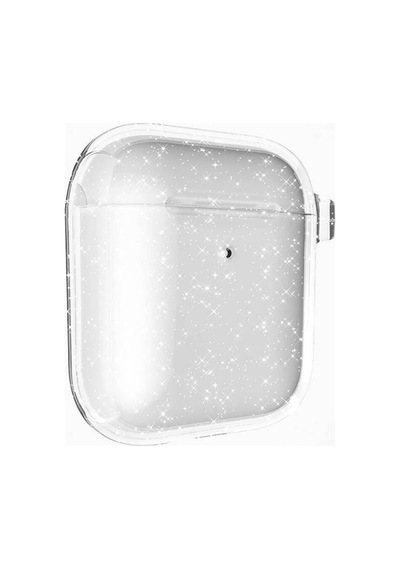 Apple AirPods Uyumlu Zore Allstar Airbag 32 Parlayan Simli Saydam Renkli Kılıf Şeffaf