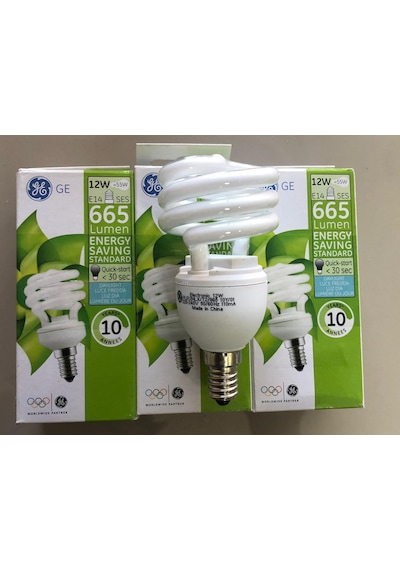6 Adet General Elc. E 14 Tasarruflu Lamba 12w 55w 665 Lümen 65