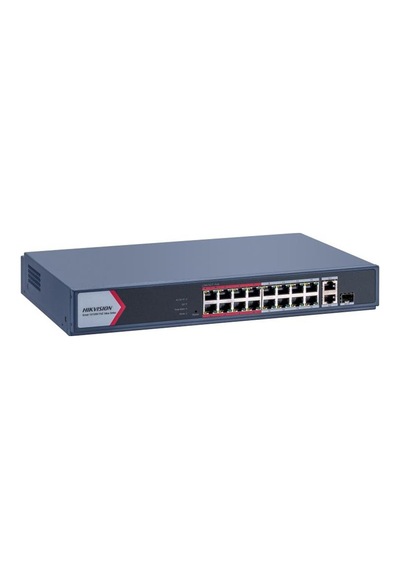 Ds-3e1318p-eı/m Smart Managed Eı 100mbps 16 Port Fast Ethernet Poe Switch Smart Managed Cloud Management
