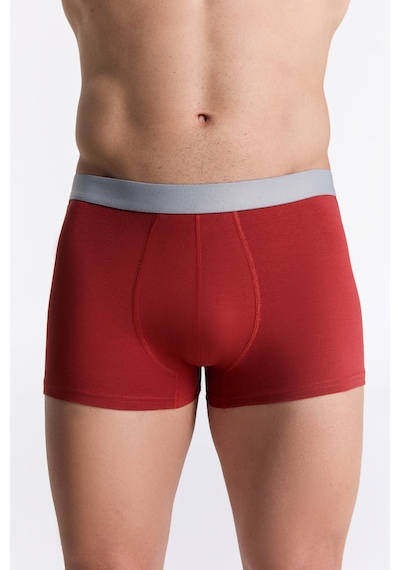 Albero Natur Gots Sertifikalı Organik Pamuk Erkek Trunk Boxer İç Çamaşırı Kırmızı
