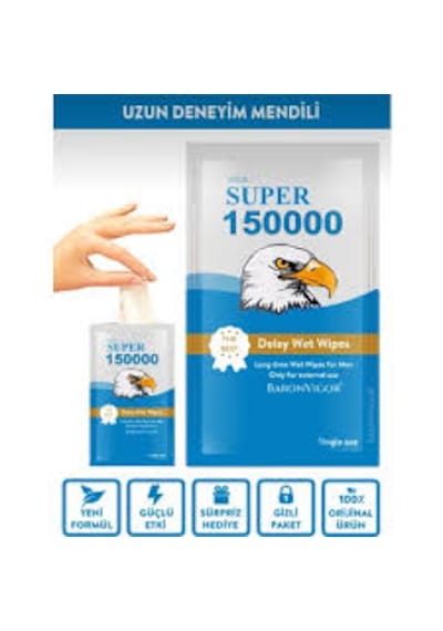 Geçiktirici Mendil 10 Adet+hediyeli