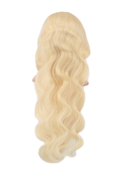 Gerçek Front Lace Dalgalı Platin Tül Peruk - 80-85cm