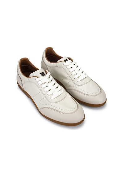Tamer Tanca Erkek Hakiki Deri Bej Sneakers & Spor Ayakkabı 04 1202 Erk Ayk Y26 Bej Dr