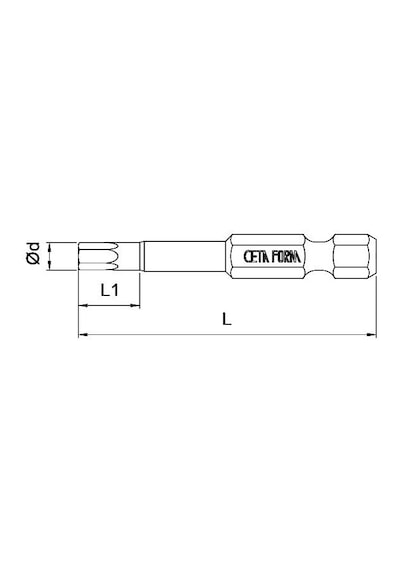 Ceta Form 8 x 50 MM Allen Uçlu Bits Cb1980
