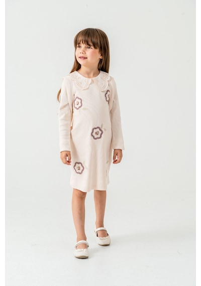 Xo Kids Kız Çocuk Elbise 4-7 Yaş 52032 Bej