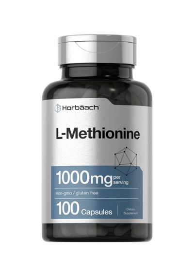 Horbäach L-methionine 1000mg 100 Capsul. Usa Menşei. 3933