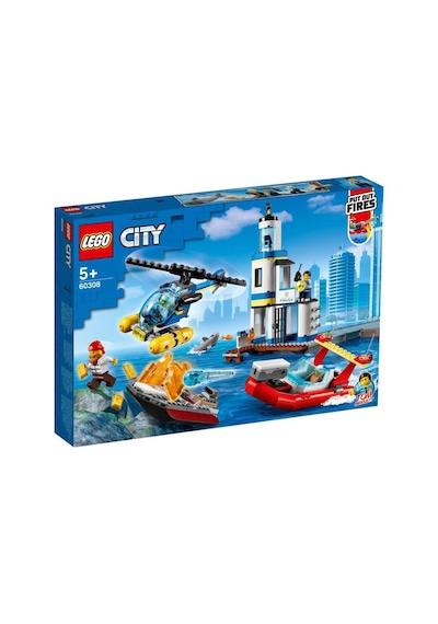 LEGO City 60308 Seaside Police And Fire Mission 297 Parça
