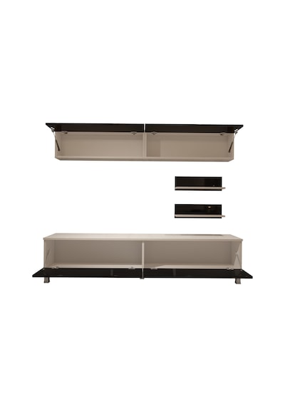 Decoraktiv Eko 5 Mdf Std Krom Ayaklı Tv Ünitesi Tv Sehpası Beyaz - Siyah