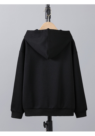 Uyguntarz Unisex Duffy Baskılı Oversize Genel Siyah