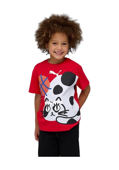 Puma 63454911 Sporty Cats Graphic Unisex Çocuk Tişört Renkli